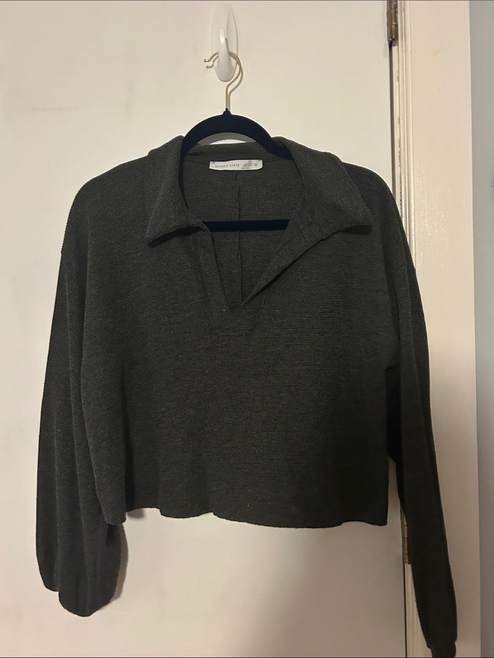 Altar'd State V-Neck Collared Sweater